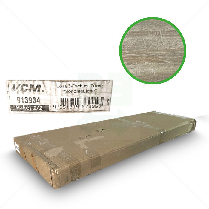 Kommode VCM Lona 3-Fach mit Türen Paket 1/2