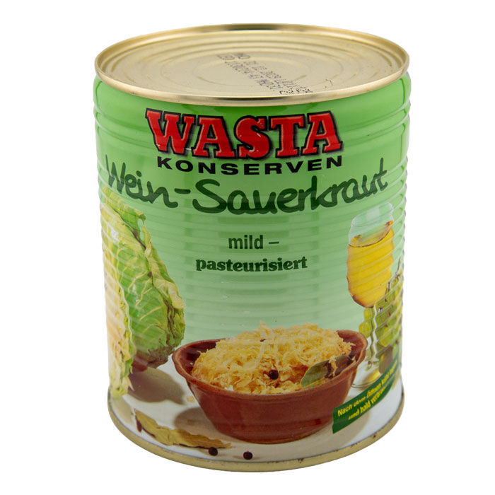 Weinsauerkraut mild in Dose 850ml von WASTA