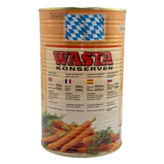 Karottensalat in Streifen in Dose 5L von WASTA