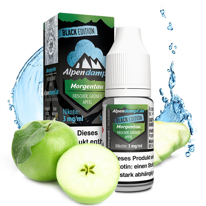 Liquid Black Edition Morgentau Alpendampf 10ml 03 mg/ml (leicht)