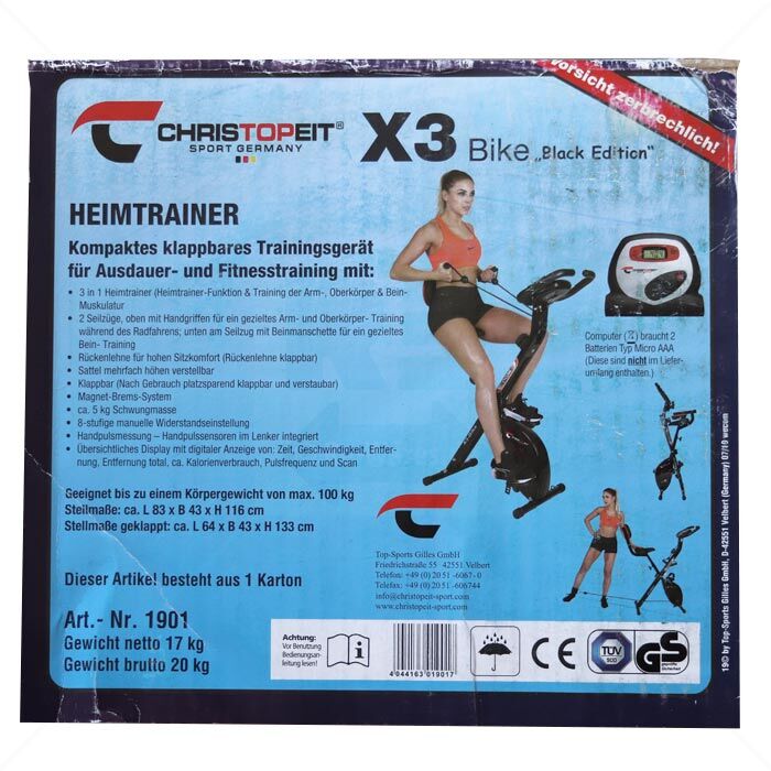 Heimtrainer Christopeit X3 Bike - klappbar Heimtrainer Christopeit X3 Bike - klappbar