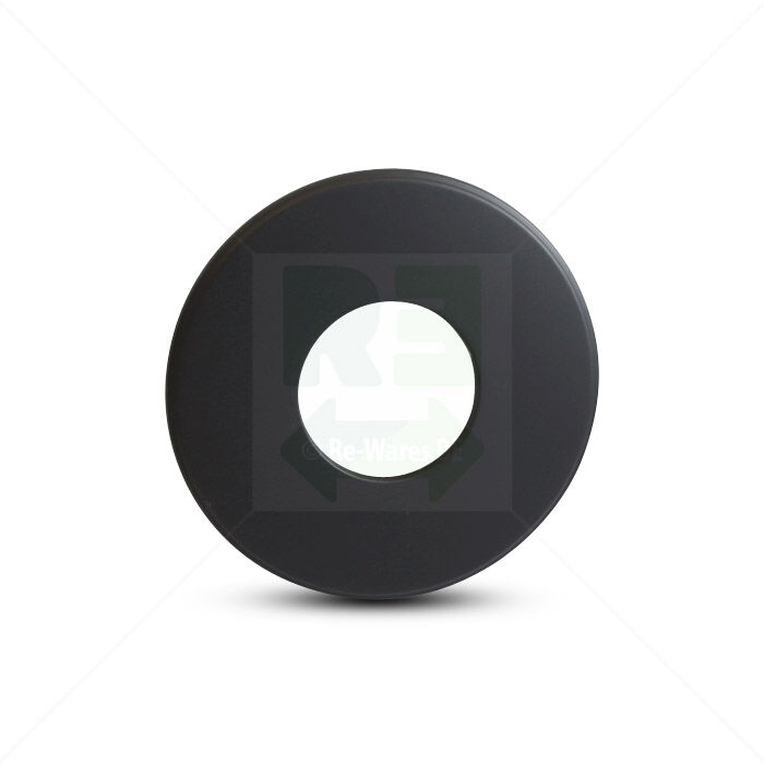 Rosette Color Emajl Rand 90 mm Durchmesser 120 mm schwarz