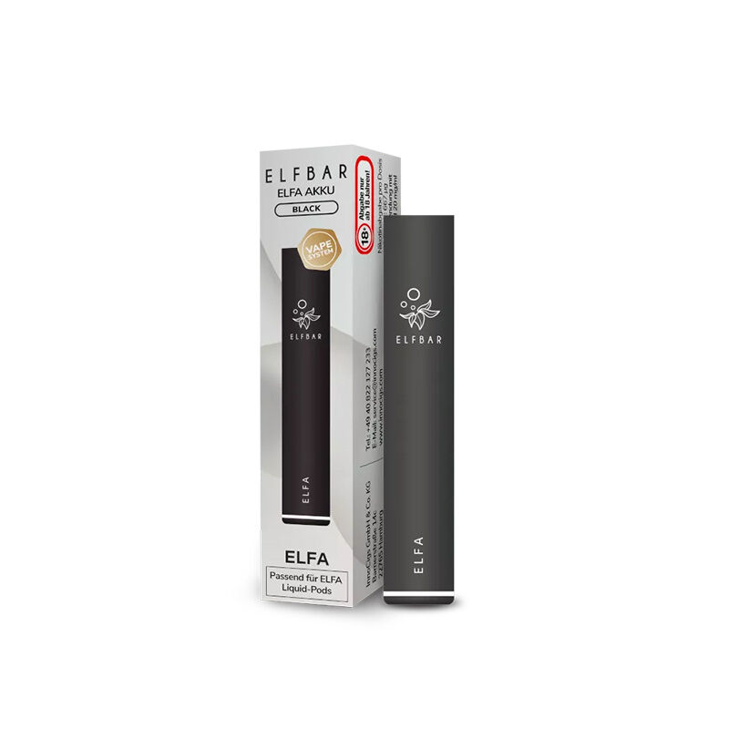 E-Zigaretten Akku ELFBAR Elfa 500mAh schwarz