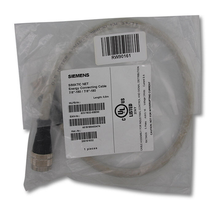 Kabel Siemens 1P 6XV1822-5BE50 0,5m Simatic Net Energykabel