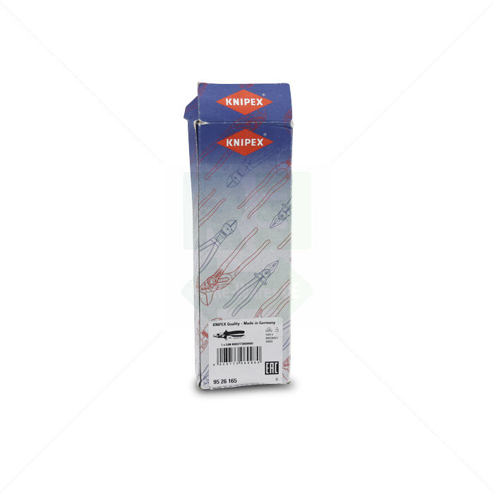 Kabelschere Knipex mit Öffnungsfeder 9526165 verchromt 165 mm