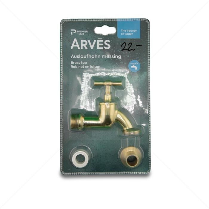 ARVES Auslaufhahn 3/4 Zoll Messing