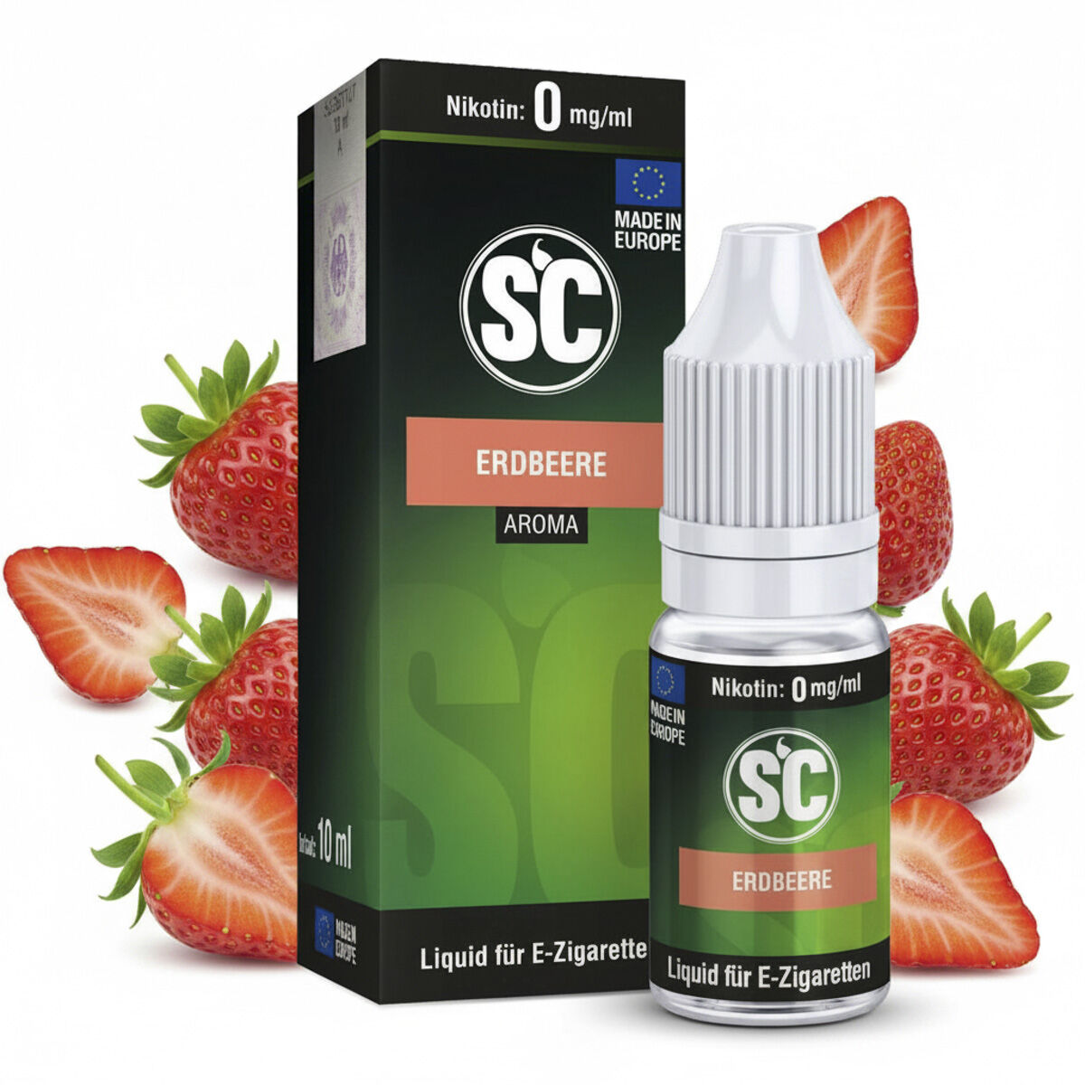 SC Liquid Erdbeere 10 ml – 0 mg/ml Nikotin