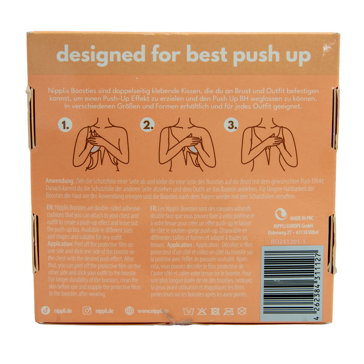 Silikonkissen NIPPLI Boosties A–C Cup – 1 Paar / 2 Pads
