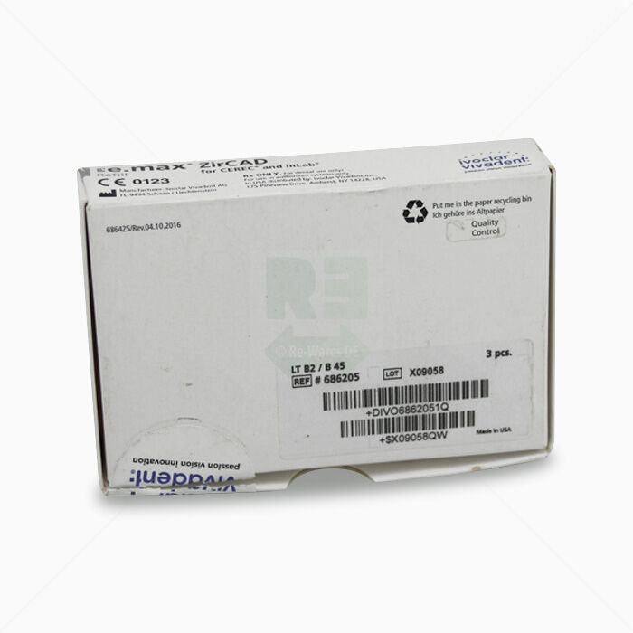 Zirkoniumoxidblock IPS e.max ZirCAD CAD/CAM Blöcke LT B2 / B45