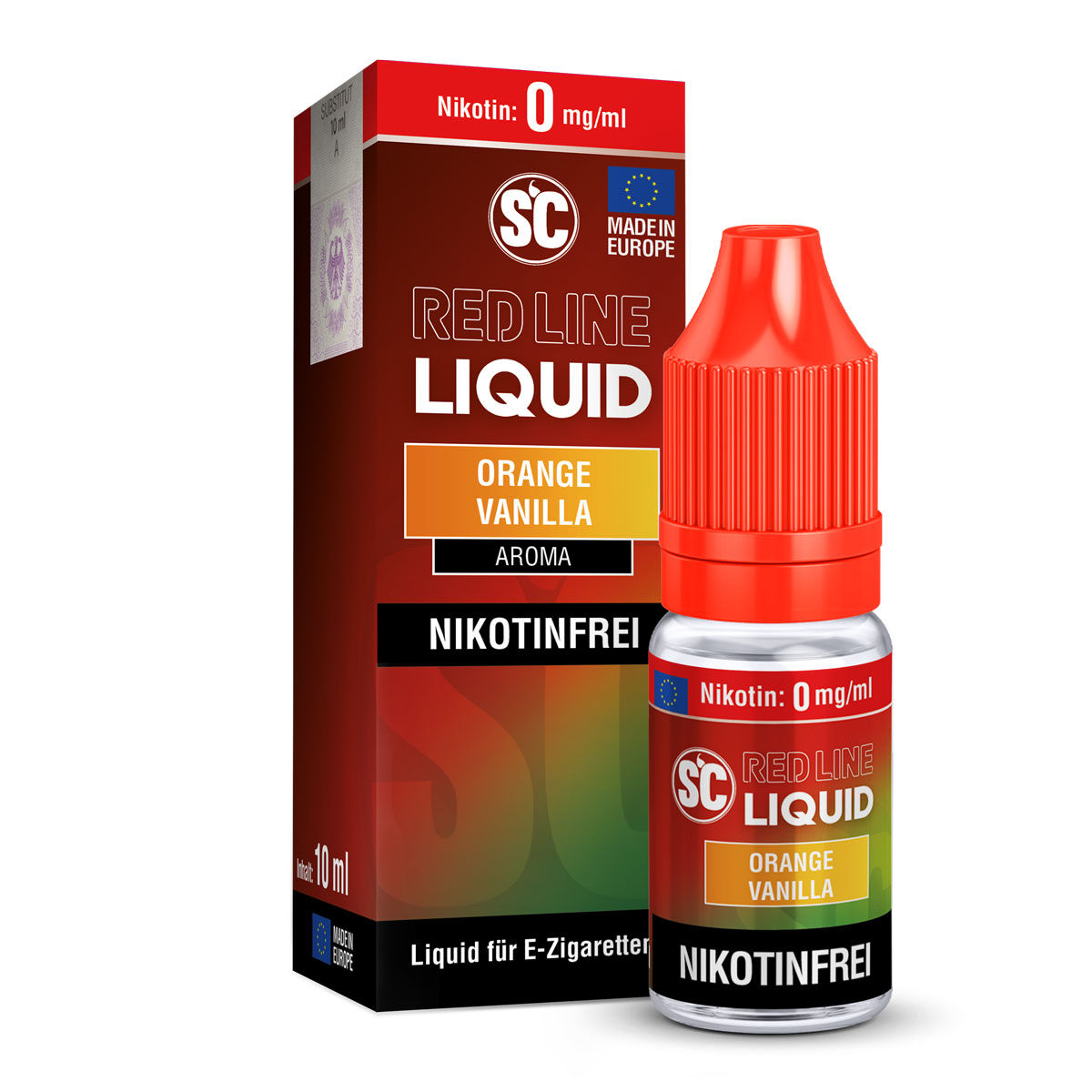 SC Red Line Orange Vanilla Nikotinsalz-Liquid 10 ml 0 mg/ml