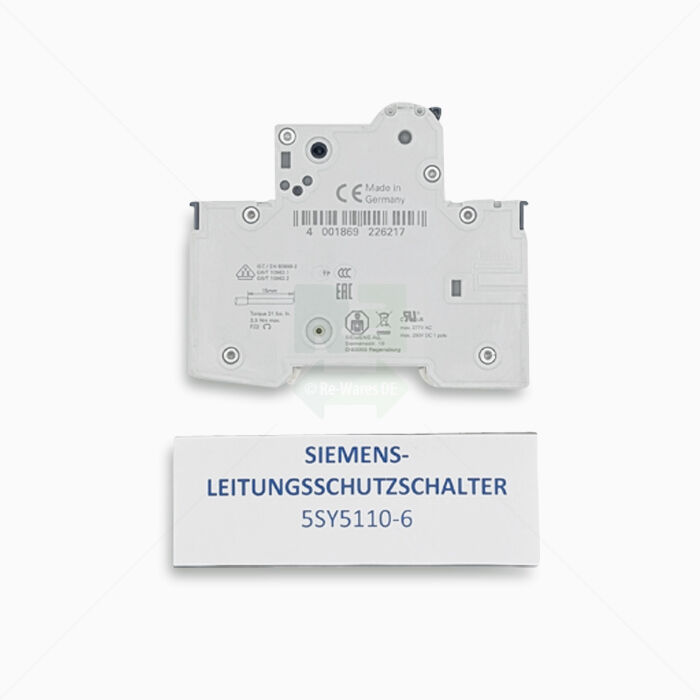 Leitungsschutzschalter Siemens 5SY5110-6