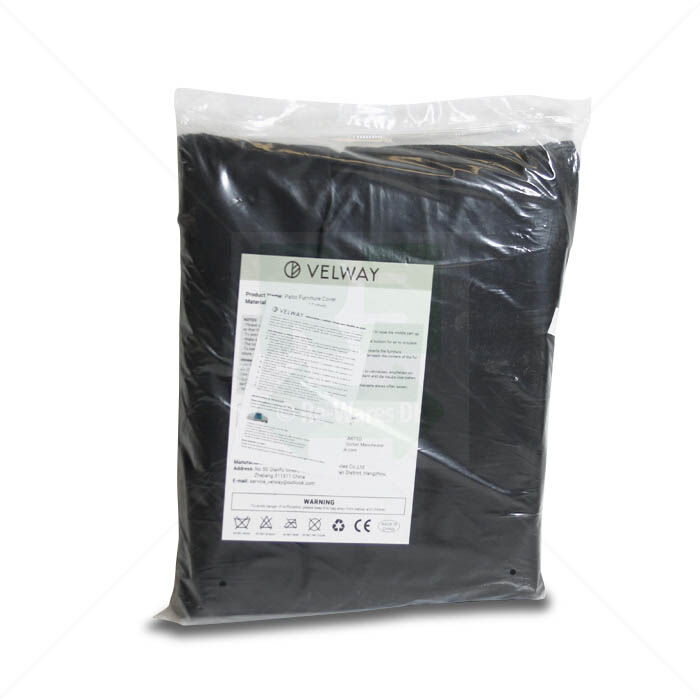 Gartenmöbelabdeckung Velway 200x160x74cm Wasserdicht schwarz