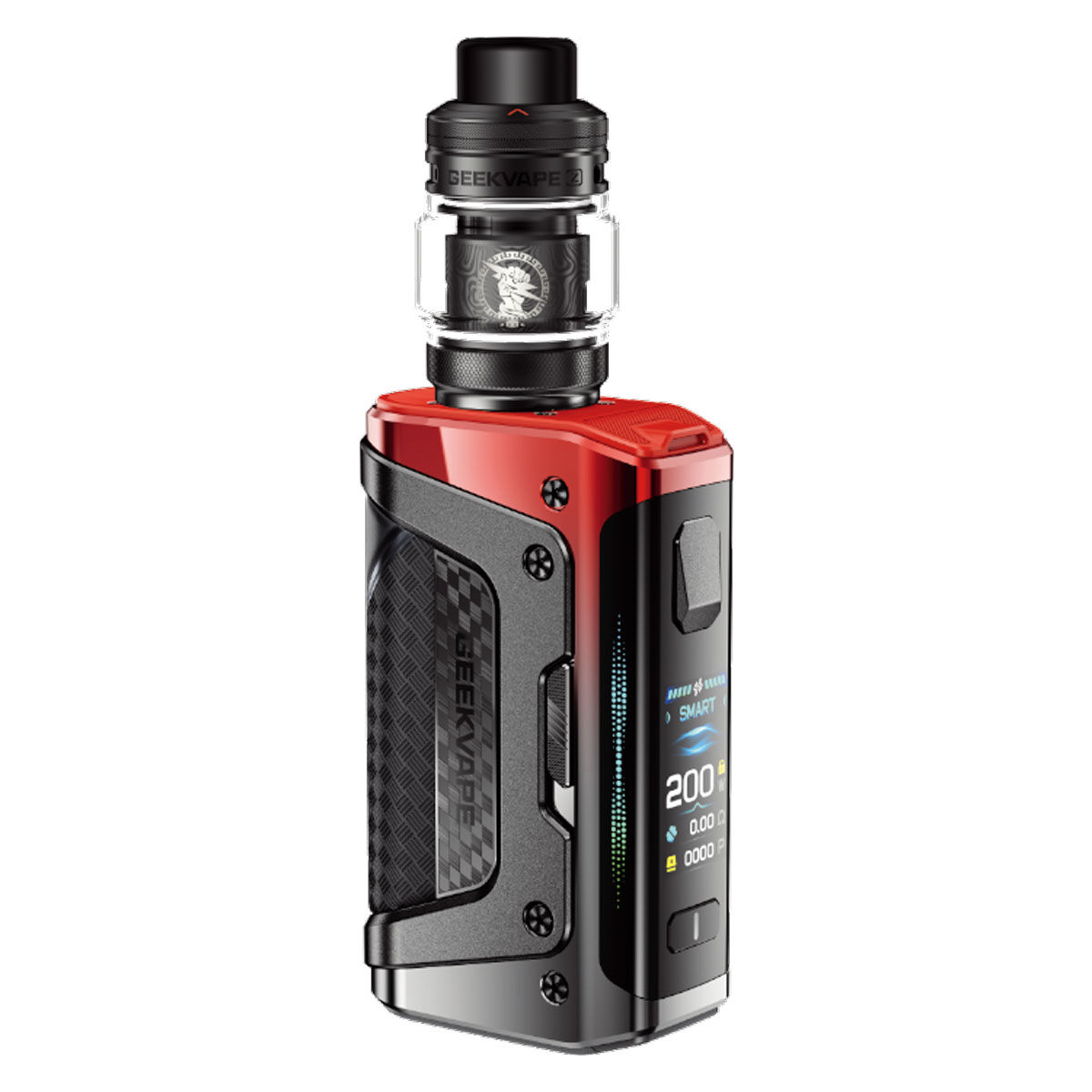 E-Zigaretten Set GEEKVAPE Aegis Legend 5 mit Z Subohm 5 2x18650 turbo red (schwarz-rot)