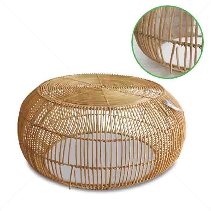 *B-WARE* Tisch Nathan coffee table - rattan 70x32 *B-WARE* Tisch Nathan coffee table - rattan 70x32