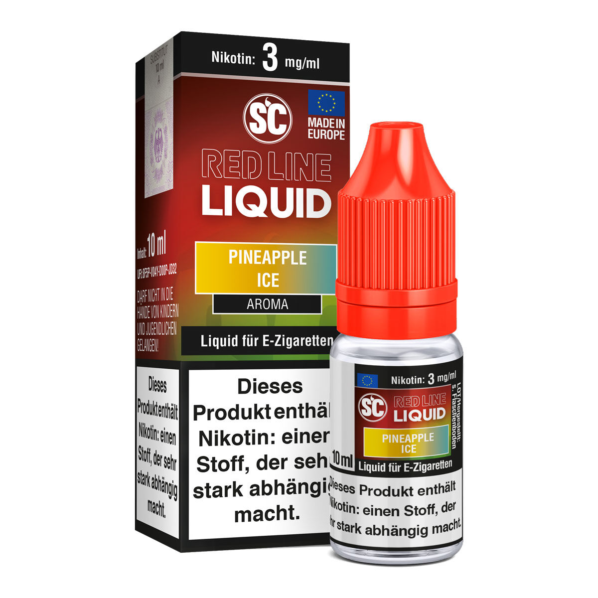 SC Red Line Pineapple Ice Liquid 10 ml – 3 mg/ml
