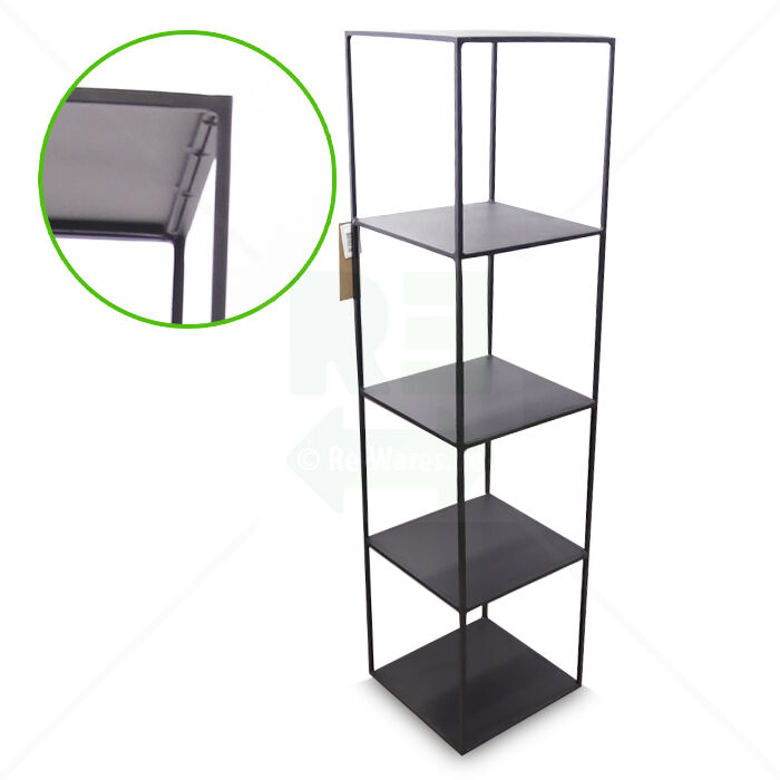 Metallregal Handcrafted offen | schwarz Metallregal Handcrafted offen | schwarz