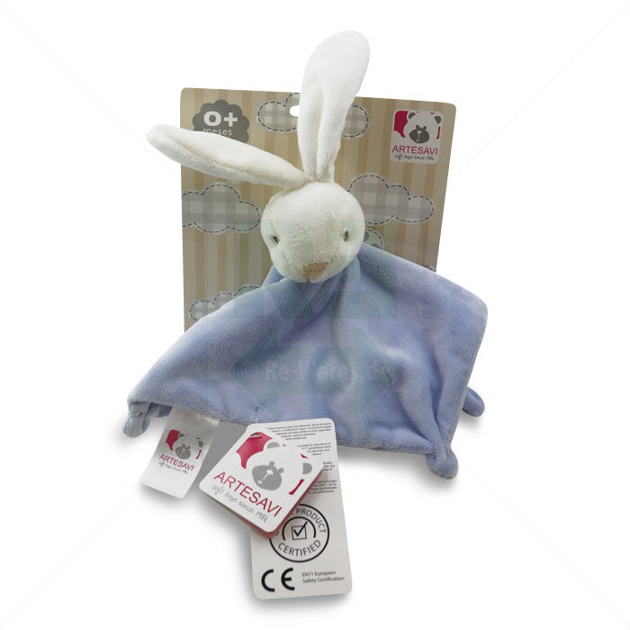 Baby Kuscheltier Artesavi Hase | blau Baby Kuscheltier Artesavi Hase | blau
