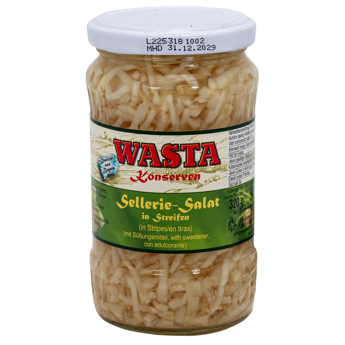 Selleriesalat Streifen im Glas 370ml von WASTA