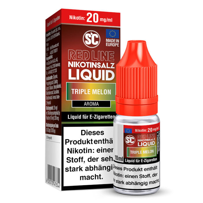 Liquid Nikotinsalz Red Line Triple Melon SC 10ml 20mg/ml (stark)