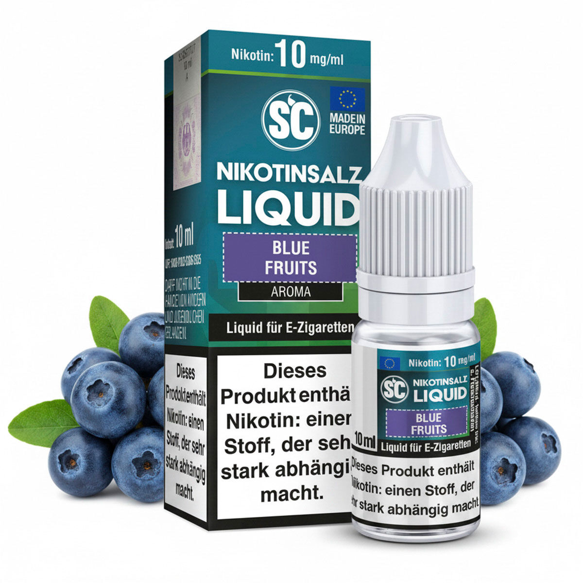 SC Blue Fruits Nikotinsalz Liquid 10 mg/ml 10 ml