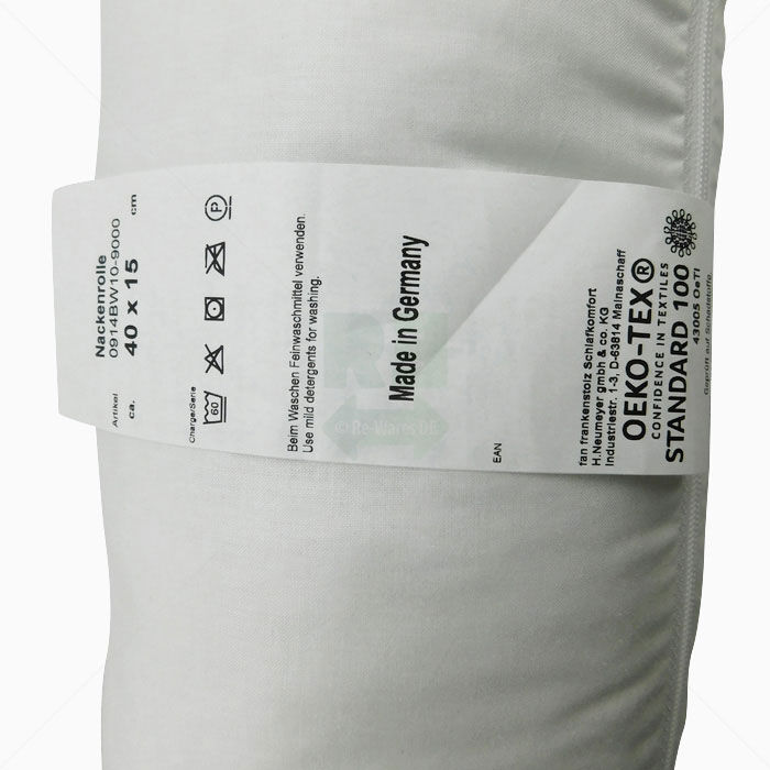 Nackenrolle Frankenstolz 40 x 15 cm weiss