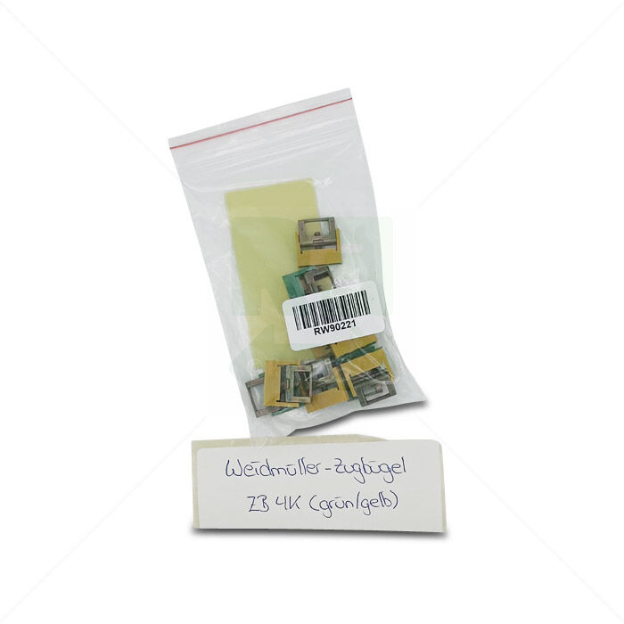 Zugbügel Weidmüller ZB 4K Zugbügel für Sammelschiene, 4mm², grün/gelb 9 Stück