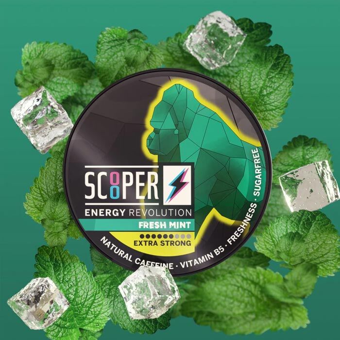 *MHD ABGELAUFEN* Energy Pouch Scooper Fresh Mint 80mg Koffein 7,2g