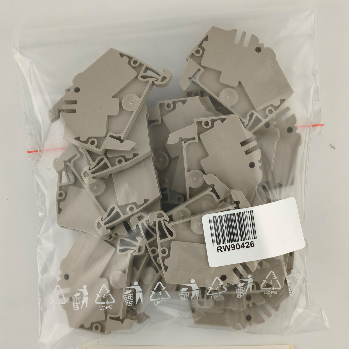 Klemmen Weidmüller ZDU 2.5-2/3AN Durchgangsklemme, 2,5mm², beige 23 Stück
