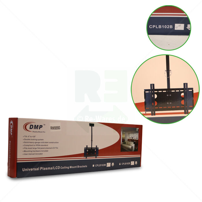 Decken- / Wandhalterung DMP CPLB 102B  für TV und Monitor Decken- / Wandhalterung DMP CPLB 102B  für TV und Monitor