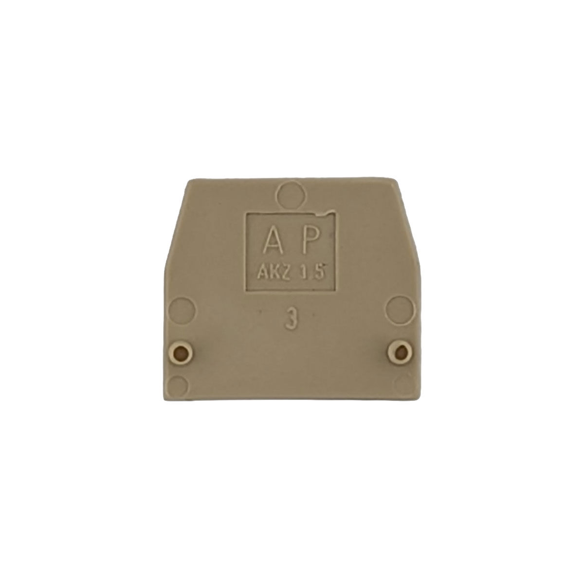Abschluss/Zwischenplatten Weidmüller AP AKZ 1,5 Abschlussplatte, 1,5mm², beige 40 Stück
