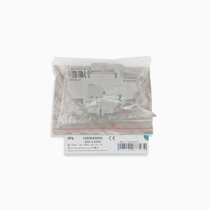 Klemme Weidmüller ZDK 2,5/D/6 Reihnklemme, 2,5mm², beige 6 Stück
