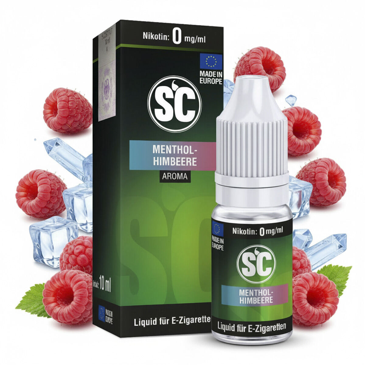 Liquid Menthol Himbeere SC 10ml 00 mg/ml (ohne)