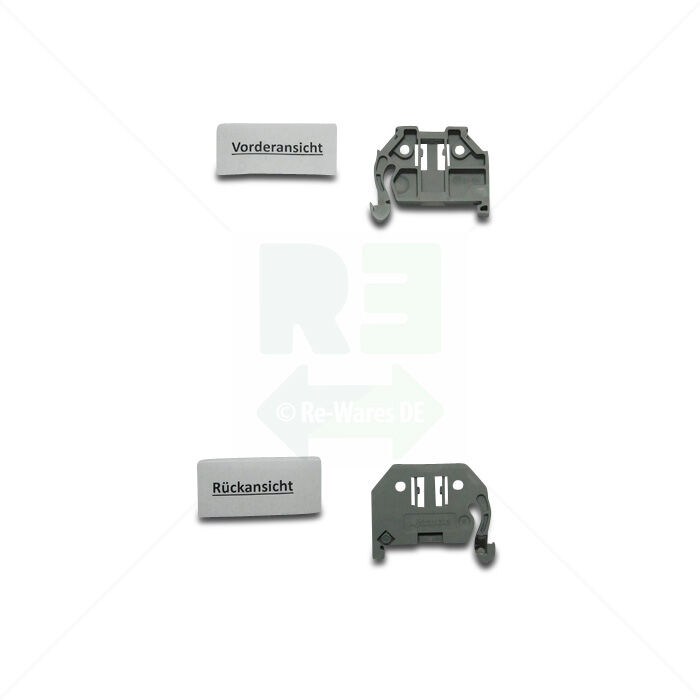 Schraubenlose Endklammer Wago 249-116 Schraubenlose Endklammer 6mm breit grau
