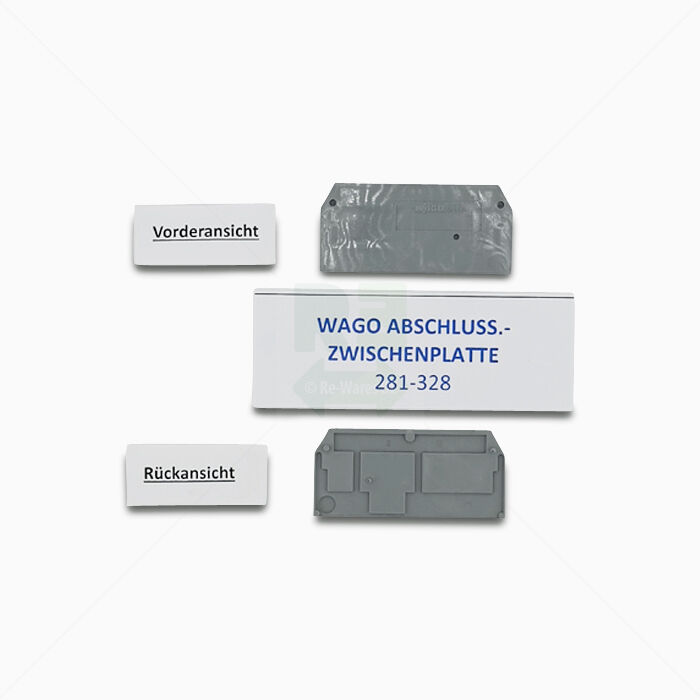 Abschluss/Zwischenplatten Wago 281-328 Abschlussplatte-/Trennplatte, grau