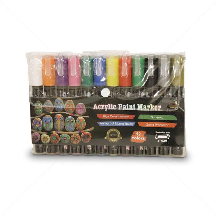 Acrylmarker Wonsar wasserfest 12 Farben Acrylmarker Wonsar wasserfest 12 Farben