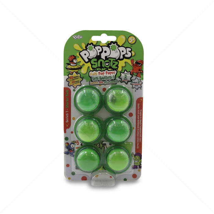 Poppops Snotz YULU Toys Series 1 Starter 6er-Pack