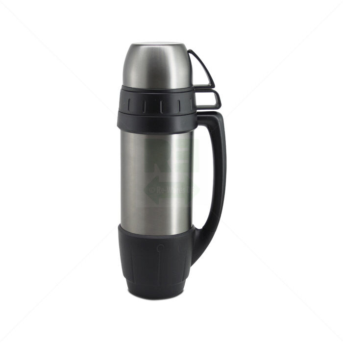 Thermoskanne 720 DGREE 1,2L mit 2 Bechern grau