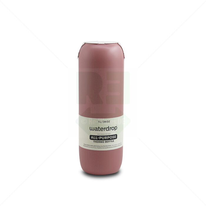 Thermoflasche Waterdrop All-Purpose 1L ohne Deckel matt schwarz