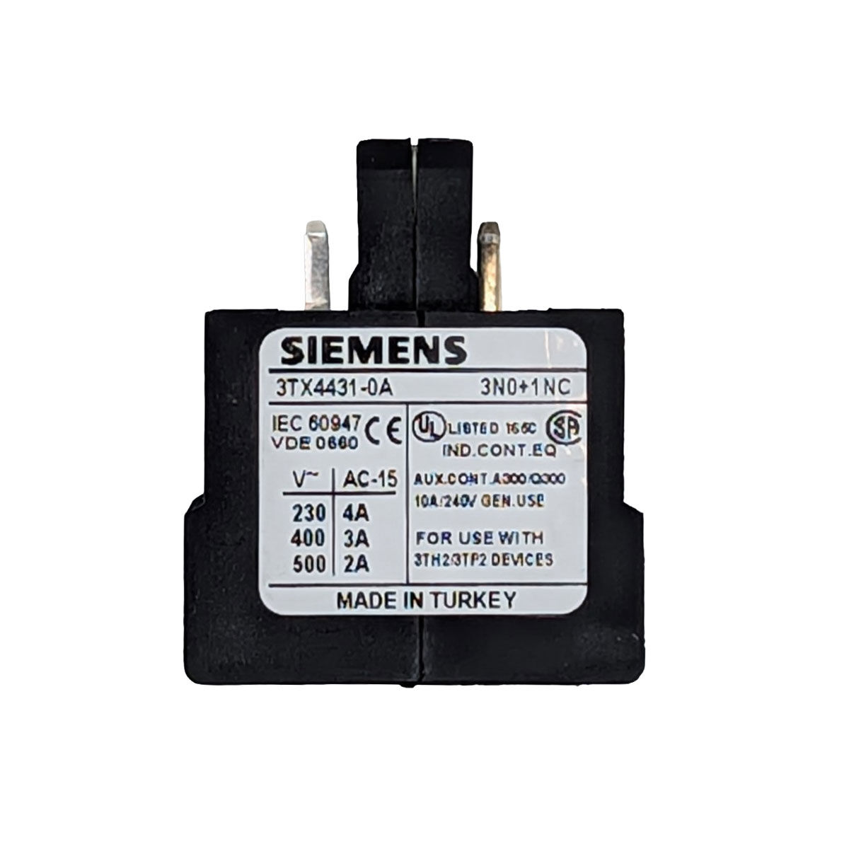 Hilfsschalterblock Siemens 3TX4431-0A 3S+1Ö – 1 Stück