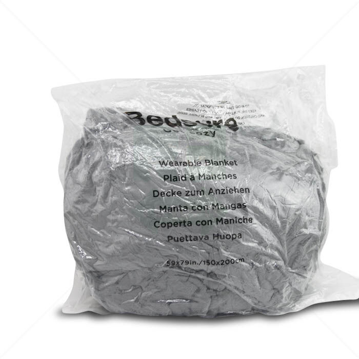 Decke zum Anziehen Bedsüre 150x200 grau
