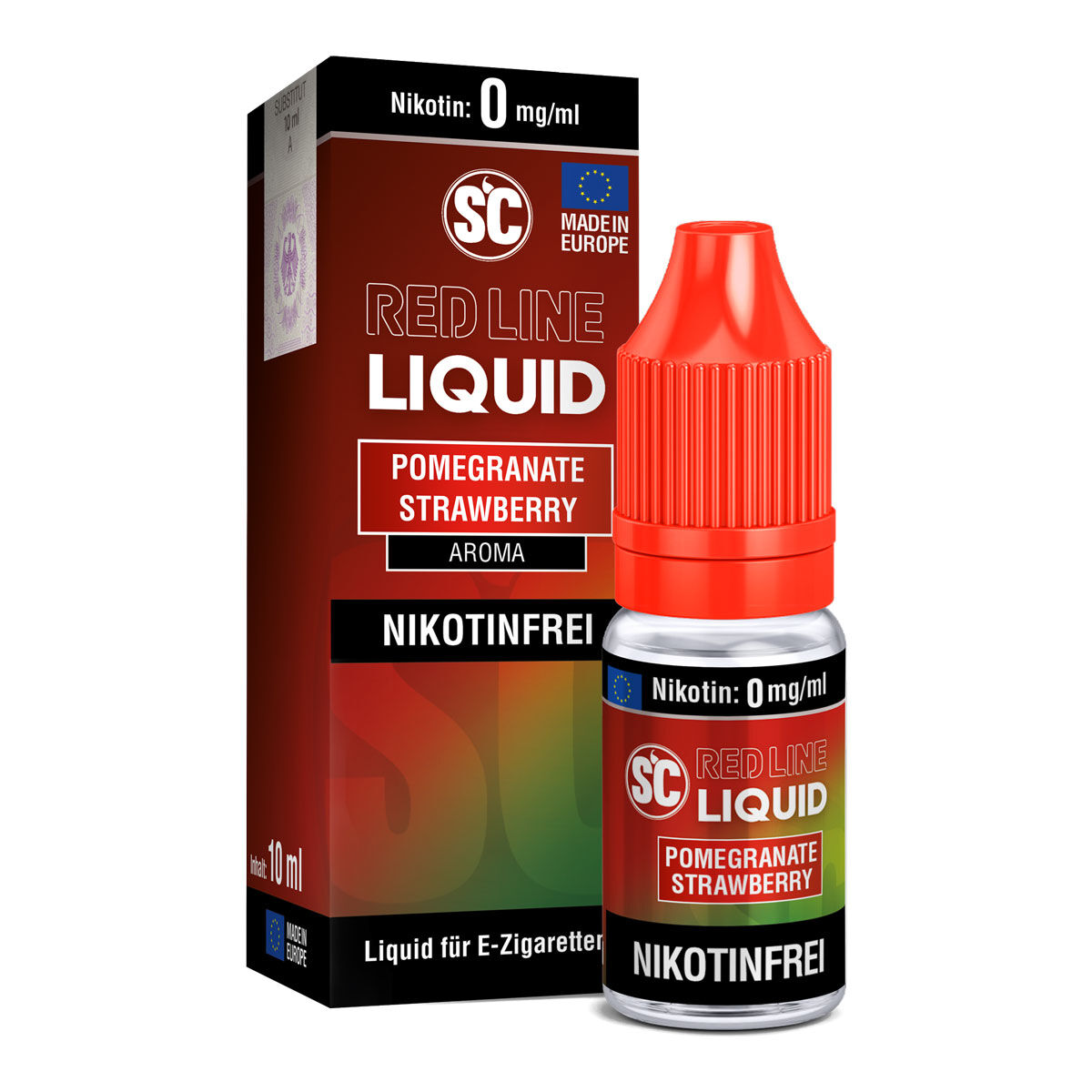 SC Red Line Pomegranate Strawberry Liquid 10 ml 0 mg/ml