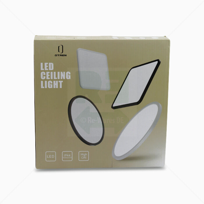 LED Ceiling Light Otren quadratisch weiß 36W 3240lm 30cm