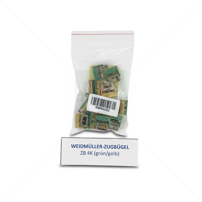 Zugbügel Weidmüller ZB 4K Zugbügel für Sammelschiene, 4mm², grün/gelb 20 Stück
