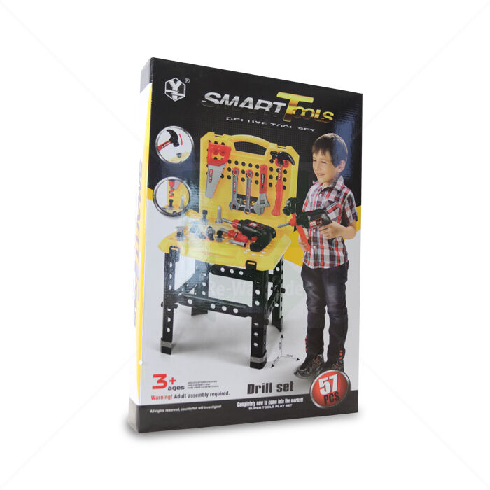 Werkzeug Set mit Werkbank LEAN Toys | 57-teilig Werkzeug Set mit Werkbank LEAN Toys | 57-teilig