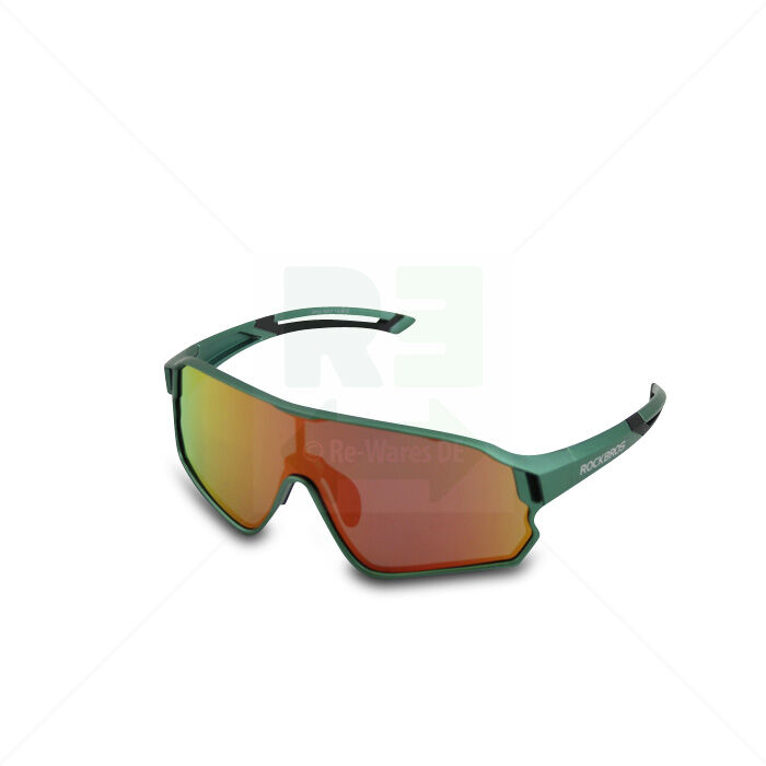 Kinderfahrradbrille Rockbros schwarz, grün
