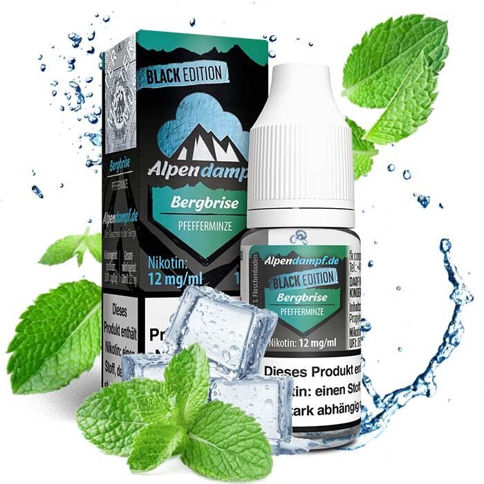 Liquid Black Edition Bergbrise Alpendampf 10ml 12 mg/ml (stark)