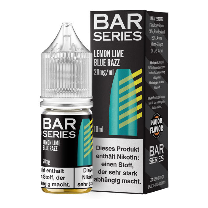 Liquid Nikotinsalz Bar Series - Lemon Lime X Blue Raspberry 10ml 20mgl/ml (stark)