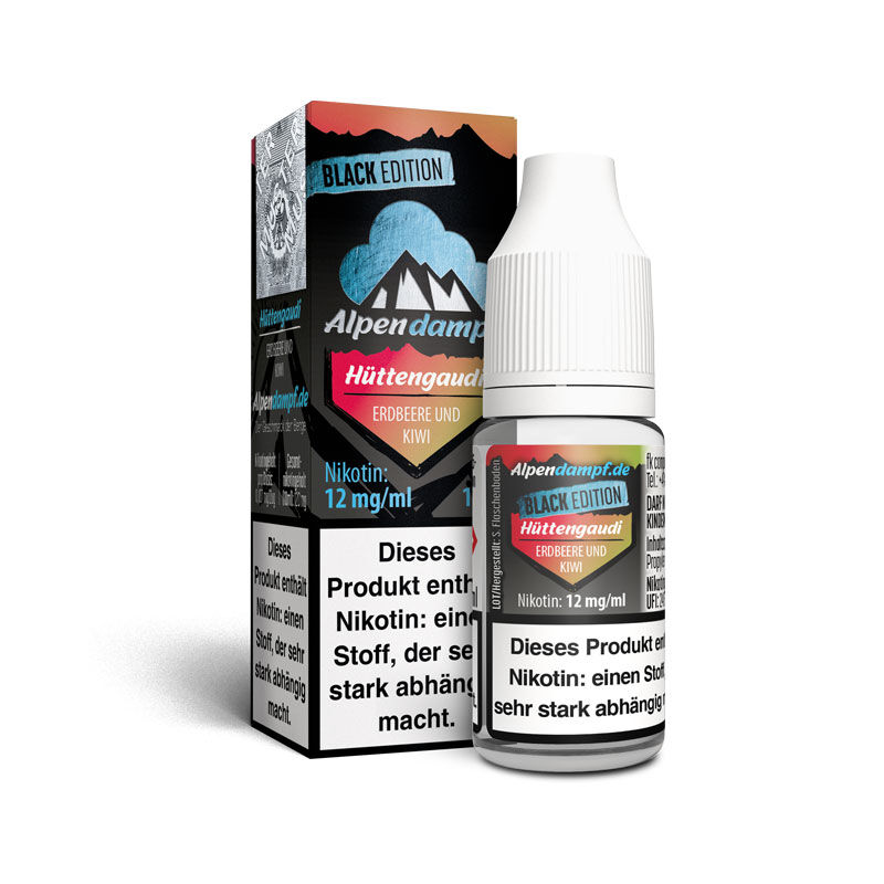 Liquid Black Edition Hüttengaudi Alpendampf 10ml 12 mg/ml (stark)