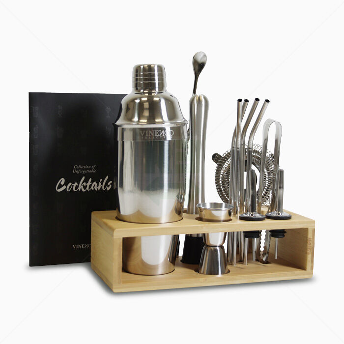 Cocktail Shaker Set Vinenco 14-teilig Edelstahl