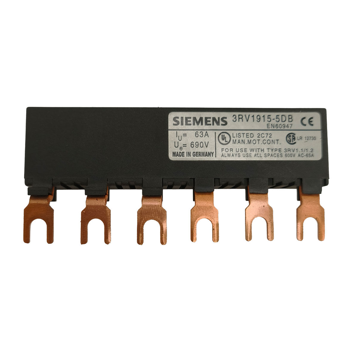 Verbindungsstück Siemens 3RV1915-5DB für 3-Phasen-Sammelschiene – 1 Stück